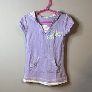 Nike Kids Lavender Short Sleeve Hoodie